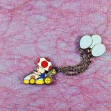 Toad Balloon Battle Mode Pin with Chain