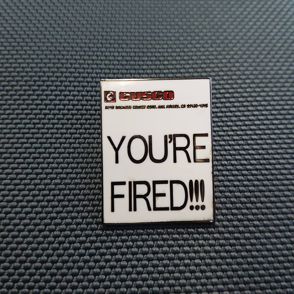 You're Fired Marty McFly Back To The Future Hard Enamel Pin