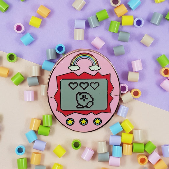 Kirbygotchi Enamel Pin (Kirby x Tamagotchi)